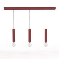 HÄNGELEUCHTE - Rot, Metall (6/100/40cm) - Lumicom