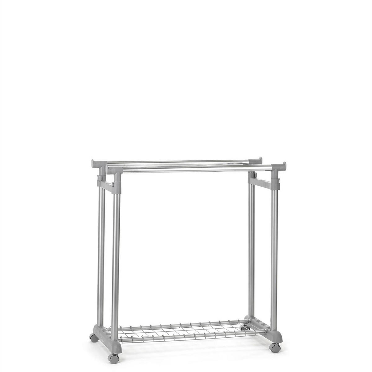 GARDEROBENWAGEN GROSSO - Chromfarben, Metall (83/164/44cm) - IDIMEX
