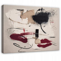 LEINWANDBILD Abstrakt Morceau Beige 60x40 cm - Multicolor, Holzwerkstoff (60/40cm) - Wallarena