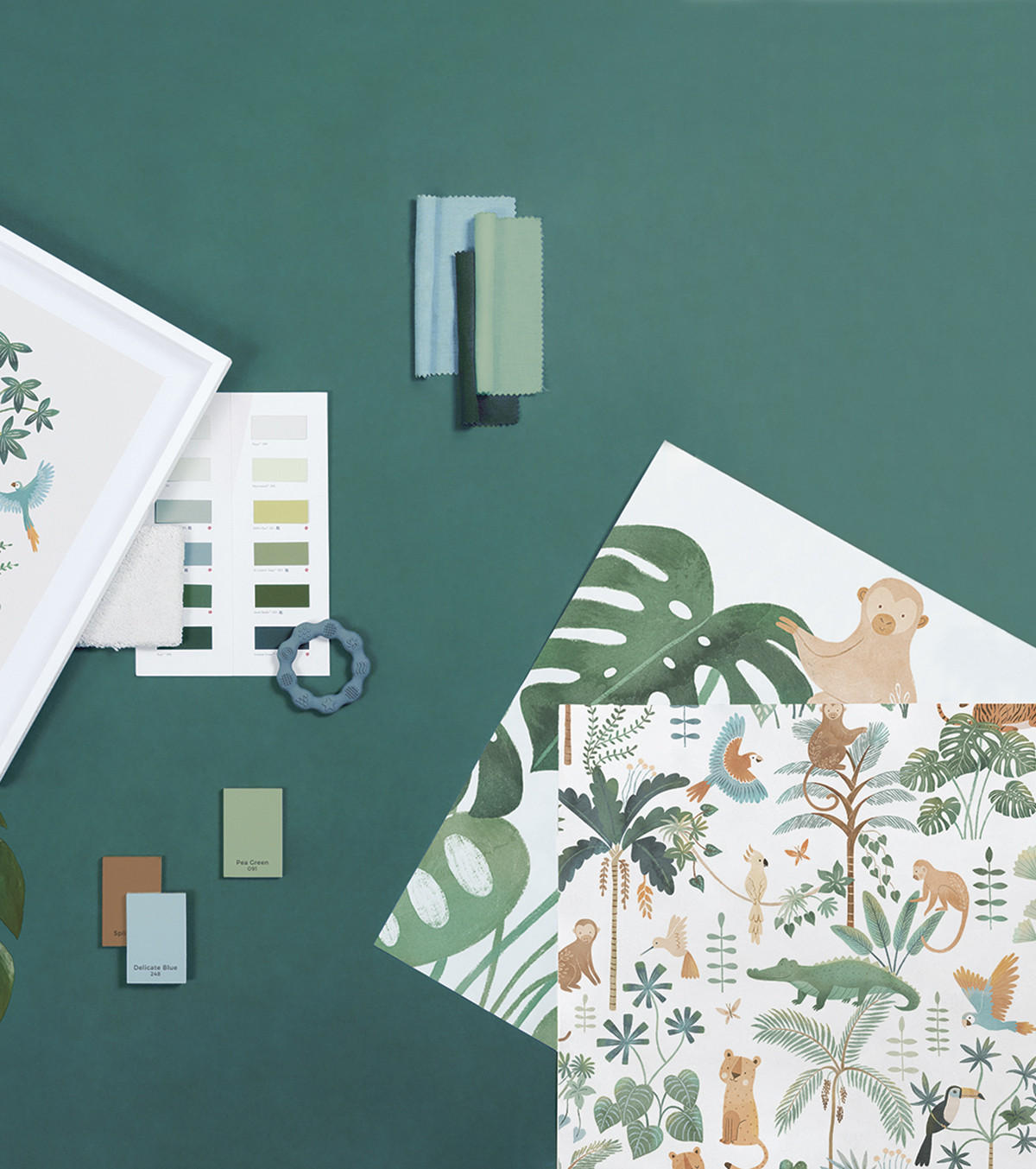 VLIESTAPETE Yatsuni im Dschungel 4 m x 2,48 m, grün/gelb - Grün, Papier (248/400cm) - Lilipinso