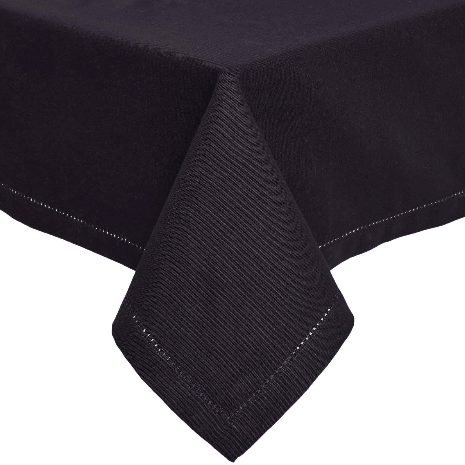 Homescapes Tischdecke Schwarz 137x178 cm