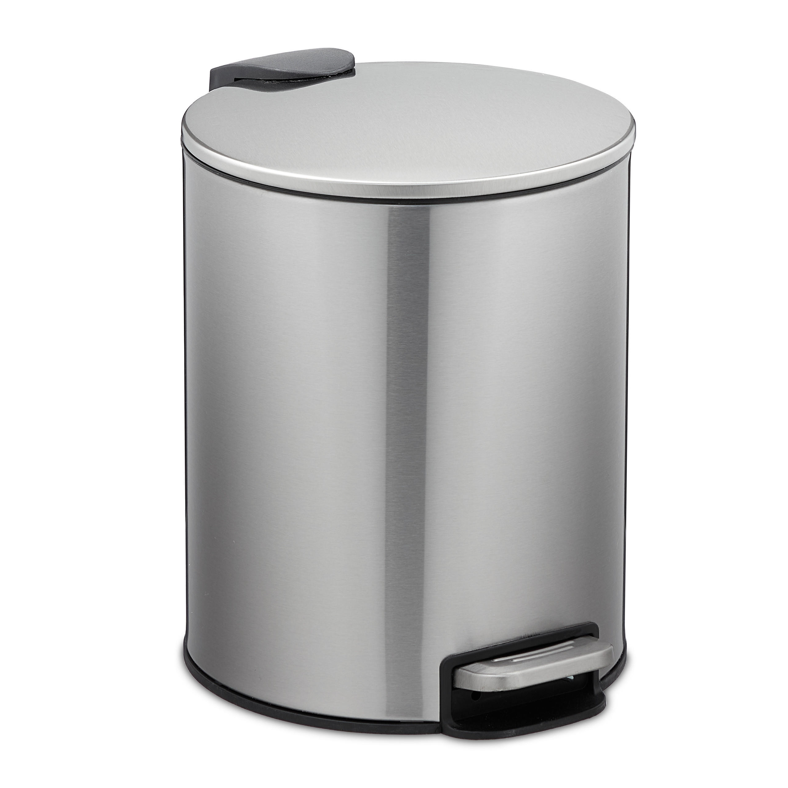 KOSMETIKEIMER - Silberfarben, Kunststoff/Metall (20.5/26/25cm) - Relaxdays