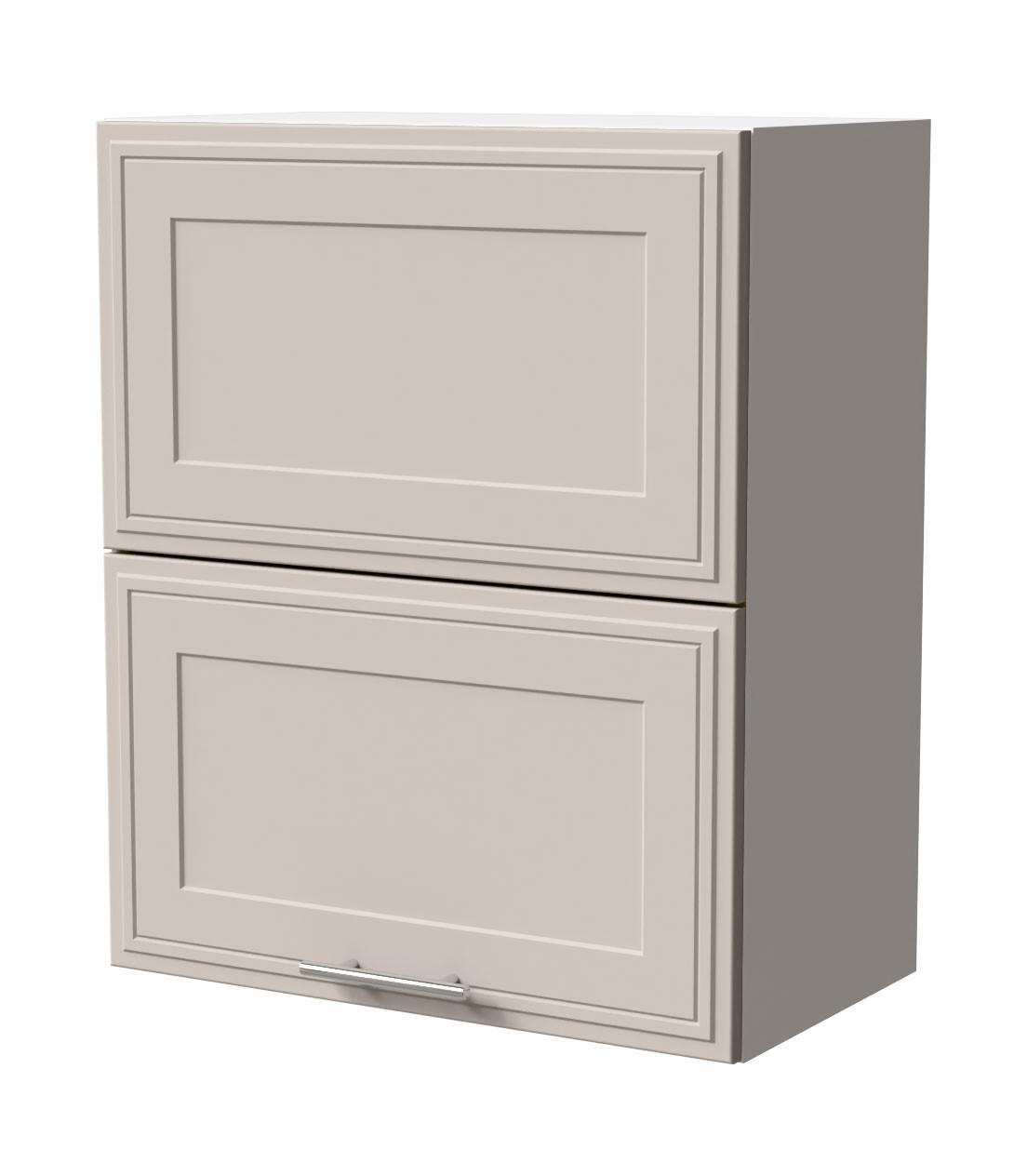 KLAPPHÄNGESCHRANK Salo W8B/60-AV Weiß / Kaschmir Matt 60 / 32,5 / 72cm - Kaschmir/Weiß, Holz/Holzwerkstoff (60/72/32.5cm) - Feldmann-Wohnen