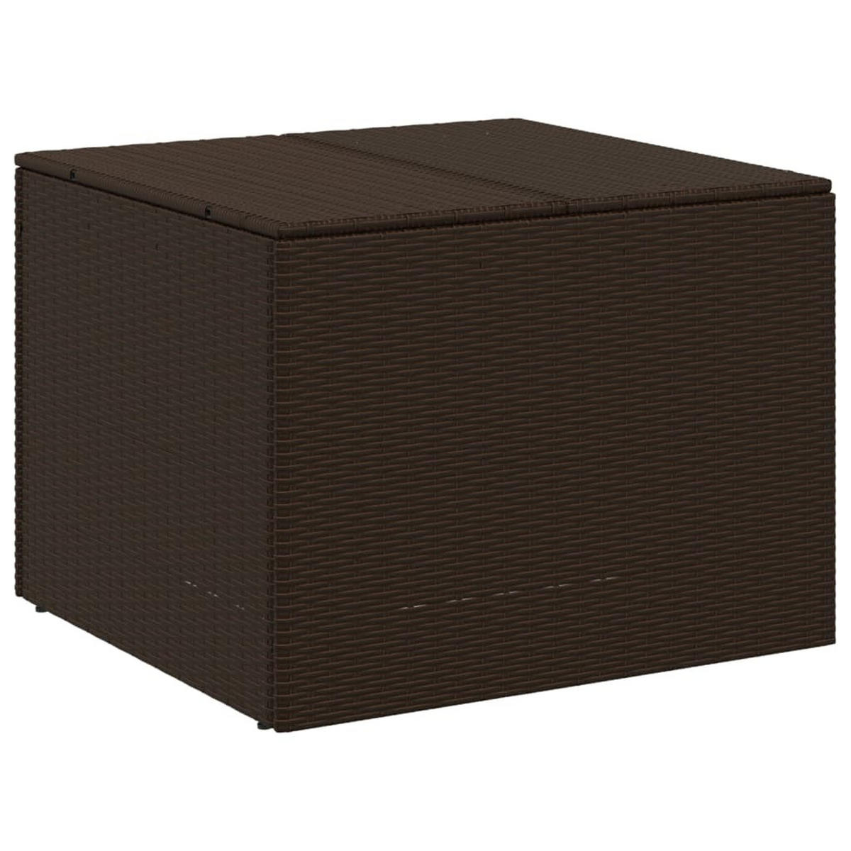 GARTENTRUHE Braun 291L Poly Rattan - Braun, Kunststoff (80/132/75cm) - furnicato