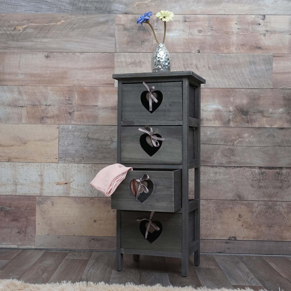 KOMMODE Grau, Braun - Braun/Grau, Holz (29/70/25cm) - MCW