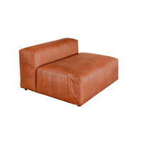 SESSEL MIA Braun Lederfaserstoff - Schwarz/Braun, Leder/Kunststoff (120/72/120cm) - KAWOLA