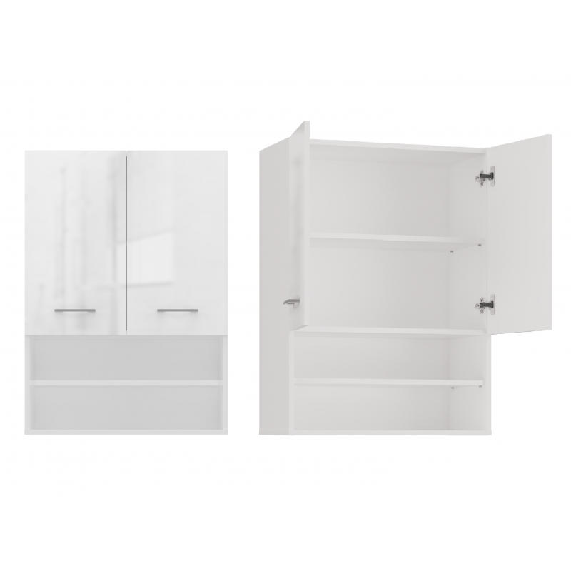BADRUMSSK&Aring;P H&ouml;gblank vit 64/90/30 90/64/30 cm