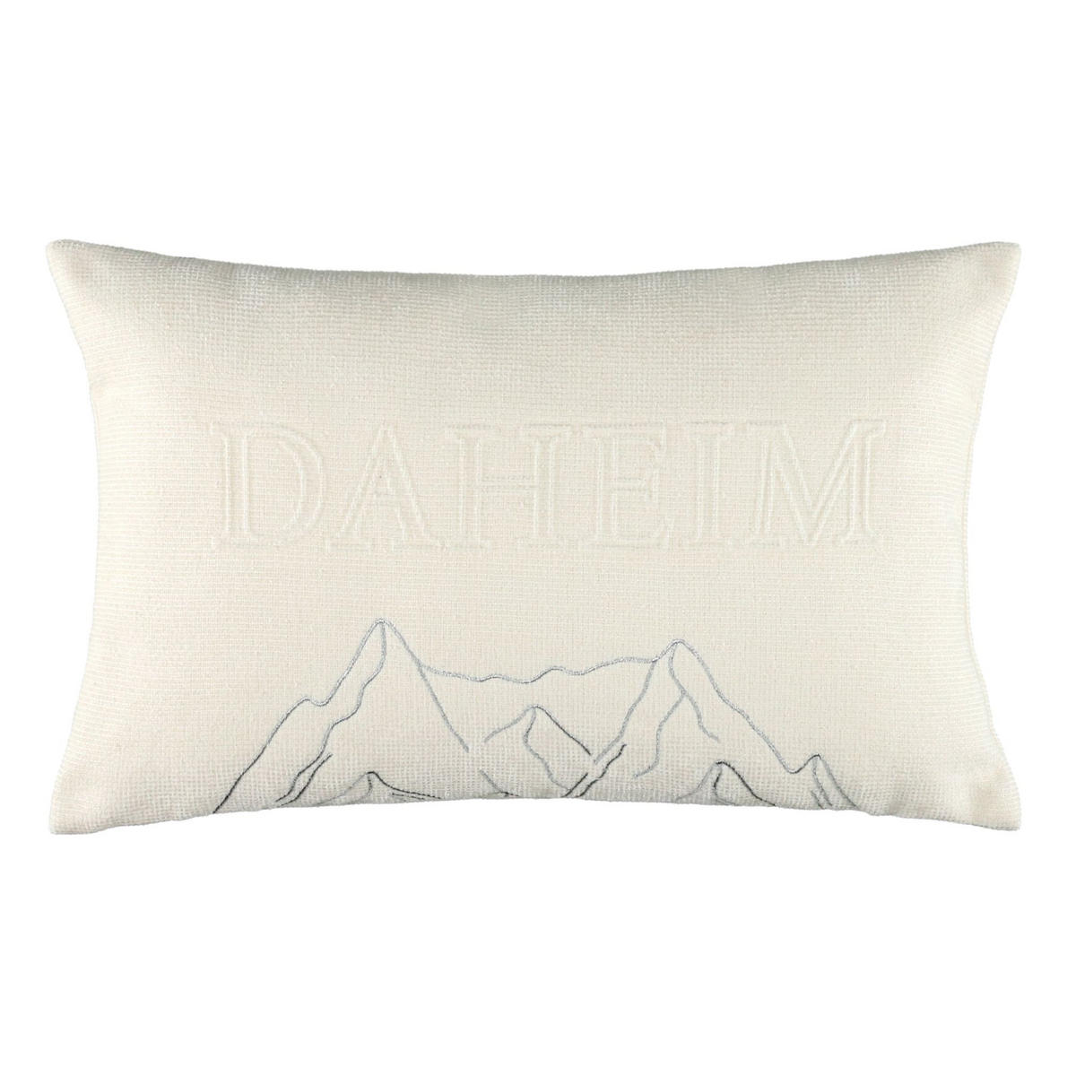 ZIERKISSENHÜLLE DAHEIM - Weiß, Textil (50/30cm) - Sportalm Kitzbühel
