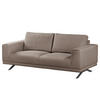 2-SITZER SOFA - Strukturstoff - Schlammfarben, Textil (196/81/89cm) - home24