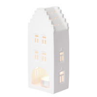 GRACHTENHAUS Amsterdam - Weiß, Keramik (17cm) - Butlers