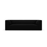 SOFA Ruby aus Samt schwarz 3 Sitzplätze - Schwarz, Textil (93/69/232cm) - Micadoni