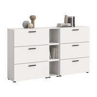 WOHNKOMBINATION THE ONE (B/H/T: ca. 176/99/34 cm) in Weiß/weiß - Weiß, Holzwerkstoff (176/99/34cm)