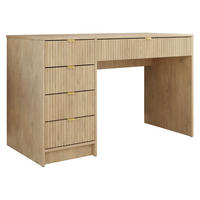 SCHMINKTISCH Tireno - Eichefarben/Goldfarben, Holzwerkstoff/Metall (120/76/55cm) - MIRJAN24