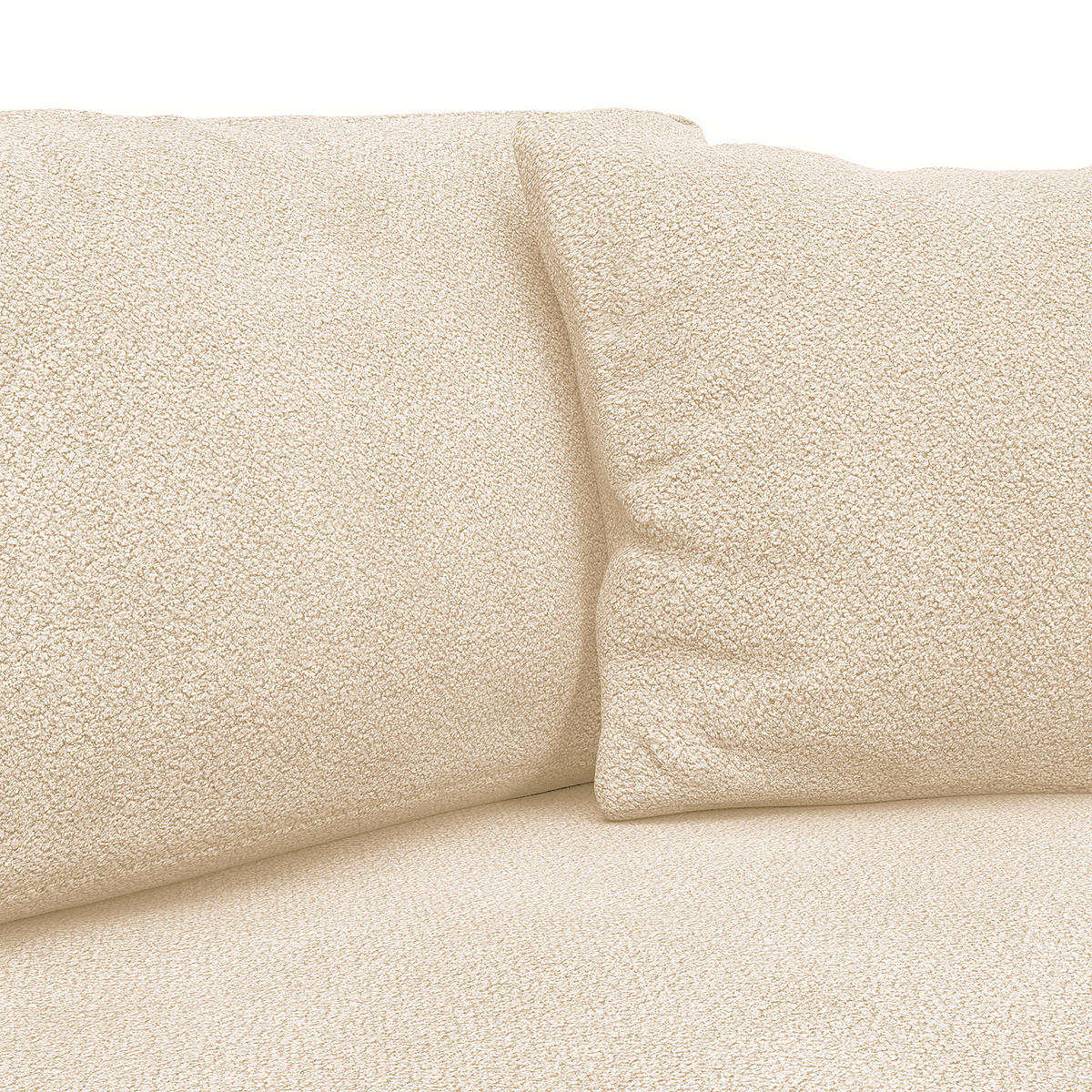 ECKSOFA mit Longchair - Beige/Schwarz, Kunststoff/Textil (238/183cm) - home24