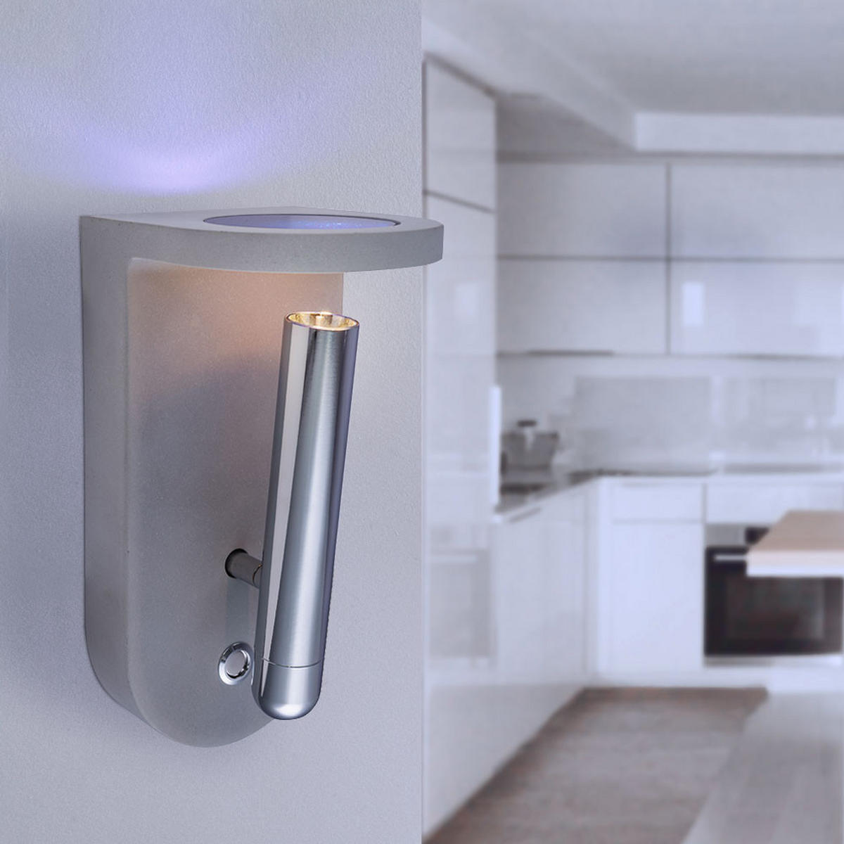 LED WANDLEUCHTE TIMO Grau - Grau, Stein (10.5/22/12cm) - Globo Lighting