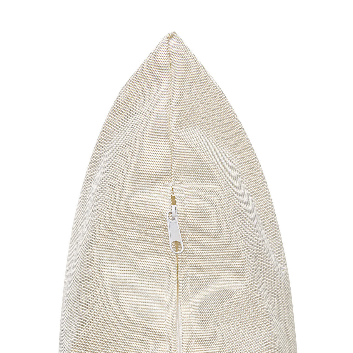 GARTENSESSEL Rattan natürlich Auflagen cremeweiß Veroli - Beige/Schwarz, Kunststoff (107/148/90cm) - Beliani