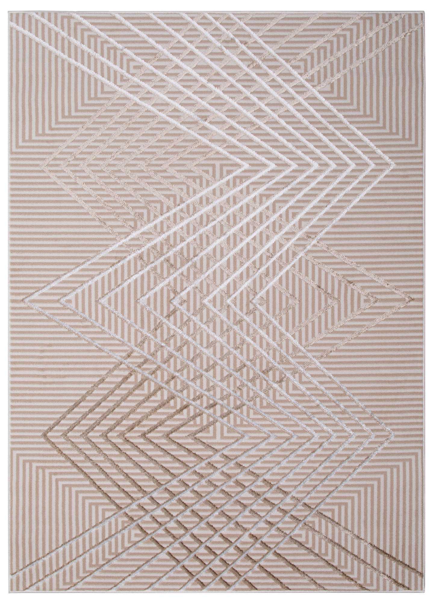TEPPICH CRYSTAL Creme Beige 120/170 cm - Beige/Creme, Textil (120/170cm) - Tapiso
