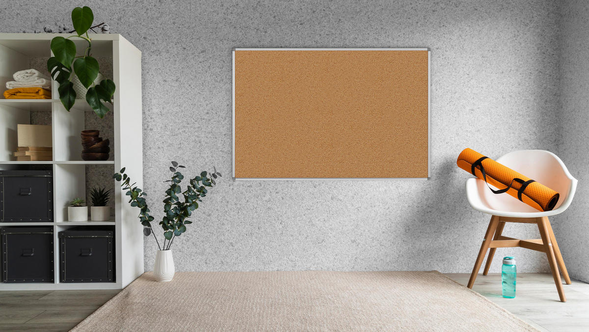 PINNWAND mit Alurahmen 150x100cm - Multicolor, Holz (150/100/1.6cm) - ALLboards