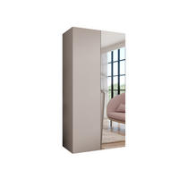 DREHTÜRENSCHRANK 202/100/52 2-türig - Beige, Holz/Metall (100/202/52cm) - Abiks Möbel