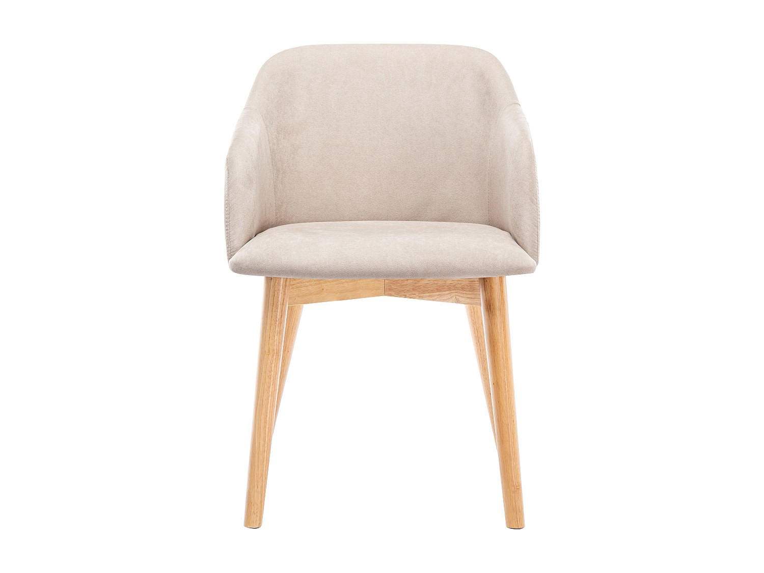 STUHL - 54 cmcm x 56 cmcm - Stoff - Cremefarben - JELISA - Creme, Textil (54/79/56cm) - Vente-Unique