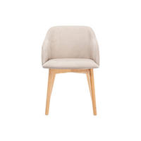 STUHL - 54 cm x 56 cm - Stoff - Cremefarben - JELISA - Creme, Textil (54/79/56cm) - Vente-Unique