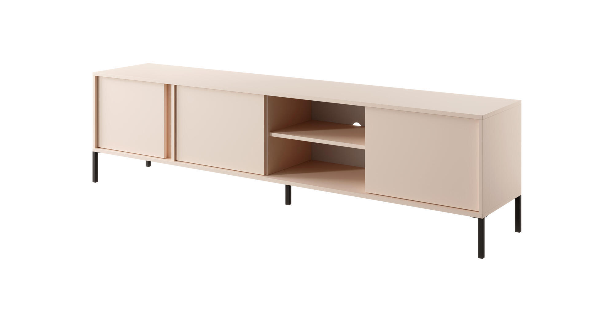 TV-LOWBOARD DAST Beige 153x40x53 cm - Beige, Holzwerkstoff (153/53/40cm) - FURNLUX