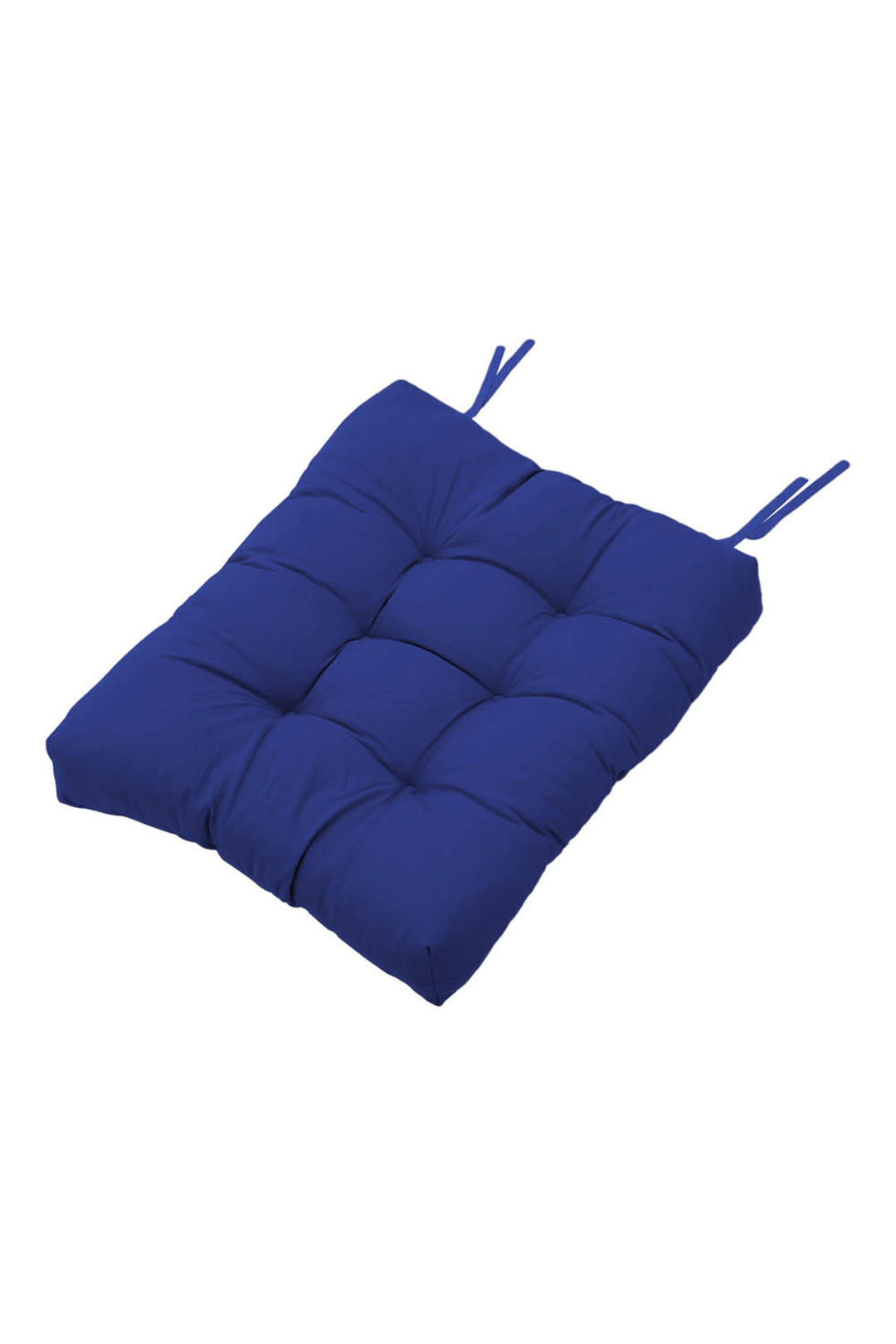 SITZKISSEN-SET 2-tlg. aus Polyester PP-Baumwolle in Marineblau für Outdoor-Liegen Kombinierfreudiges Design 43 x 53 cm - Blau, Textil (43/72/53cm) - Livingandhome