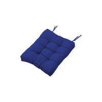 SITZKISSEN-SET 2-tlg. aus Polyester PP-Baumwolle in Marineblau für Outdoor-Liegen Kombinierfreudiges Design 43 x 53 cm - Blau, Textil (43/72/53cm) - Livingandhome