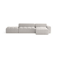 ECKSOFA RIFU LA mit Schlaffunktion, Silber - Grau, Textil (363/185cm) - Fedve