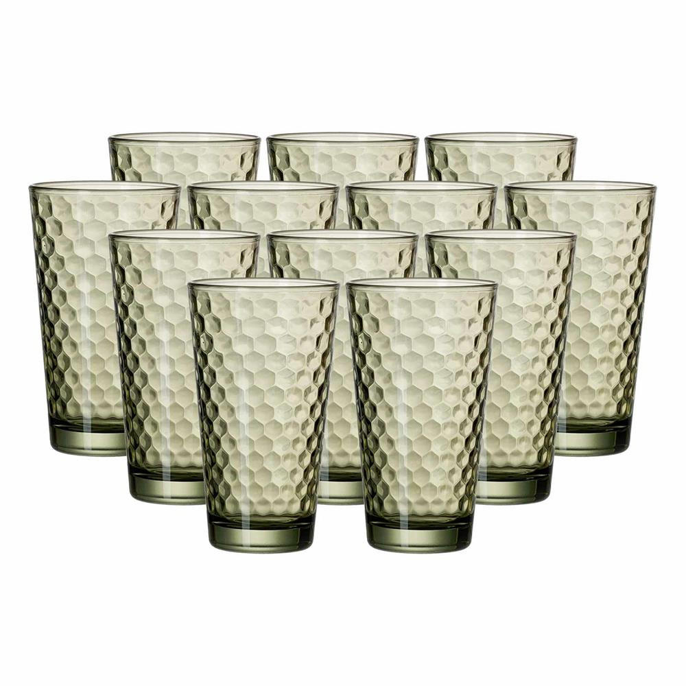 LONGDRINKGLÄSER Favo Oliv 400 ml 12er Set - Olivgrün, Glas (0.4L) - Ritzenhoff Breker