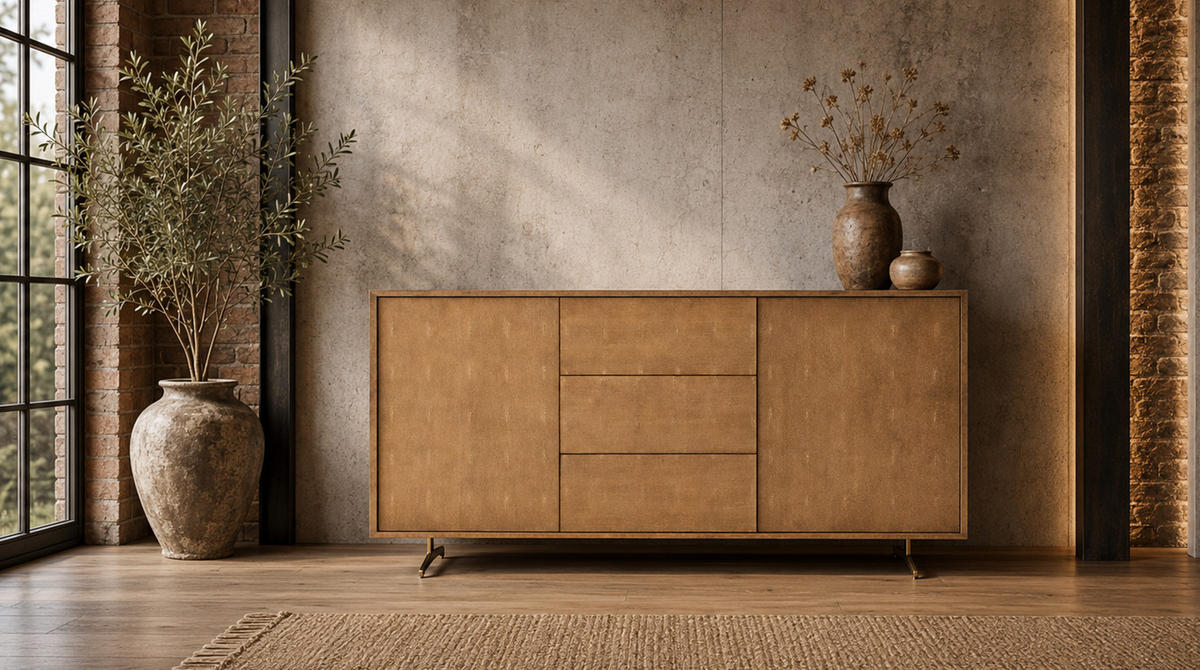 SIDEBOARD GALA Gold Holz - Goldfarben, Holz/Holzwerkstoff (140/85/40cm) - KAWOLA