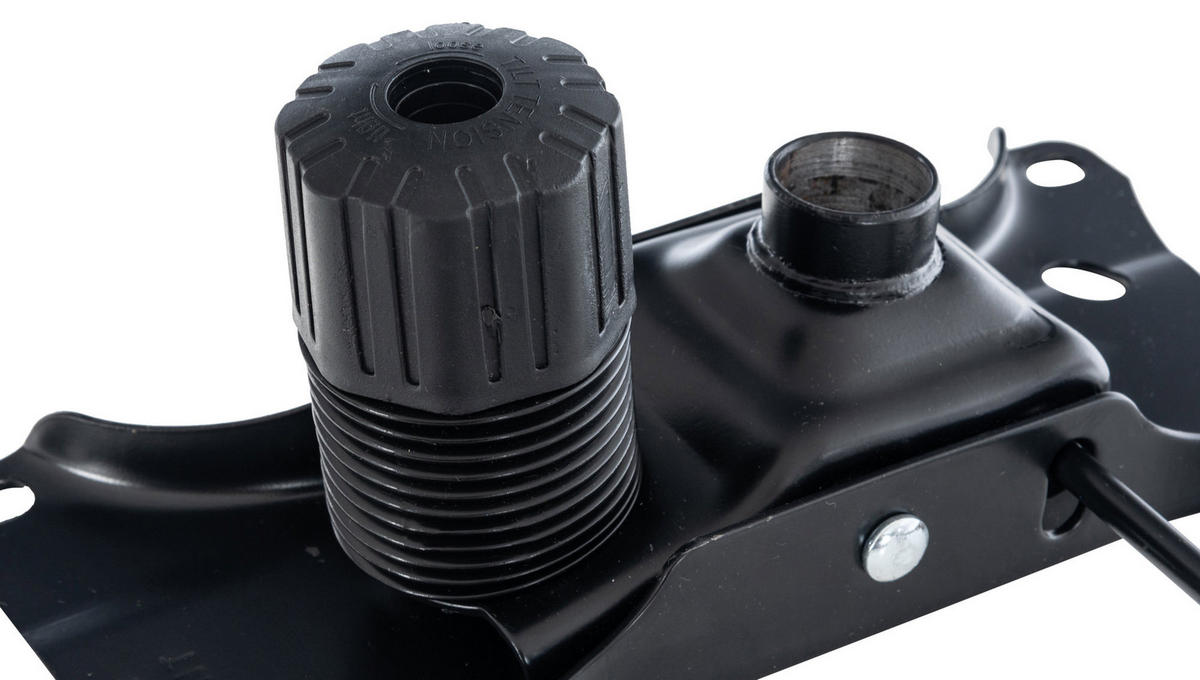 DREHSTUHL Metall schwarz - Schwarz, Metall (17.5/12/28cm) - CLP