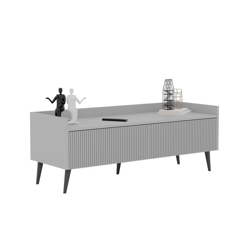 TV-LOWBOARD SCALA stehend, 120 cm Kaschmir - Kaschmir/Schwarz, Holzwerkstoff/Metall (120/45/41cm) - Idohome