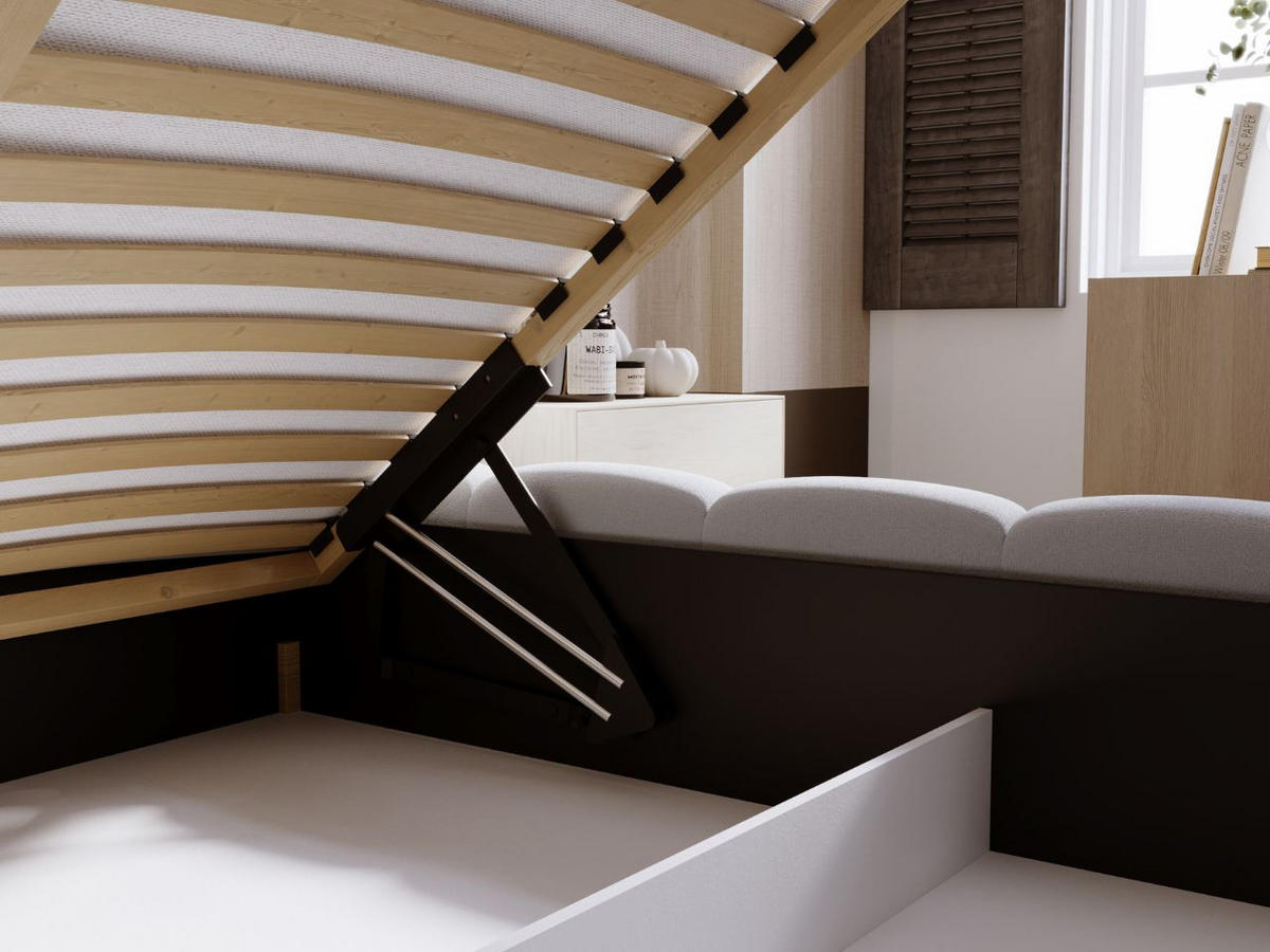 POLSTERBETT Royal 120x200 Hellgrau - Hellgrau, Textil (120/200cm) - Graingold