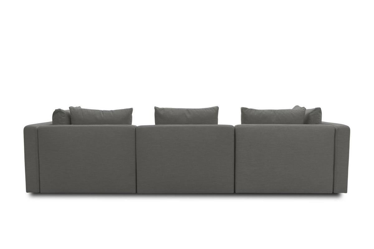 GARTENLOUNGE-SET 1 Bozhana 312x67x174 mit Outdoorbezug in anthrazit - Anthrazit, Kunststoff (312/67/174cm) - 58aufmkessel