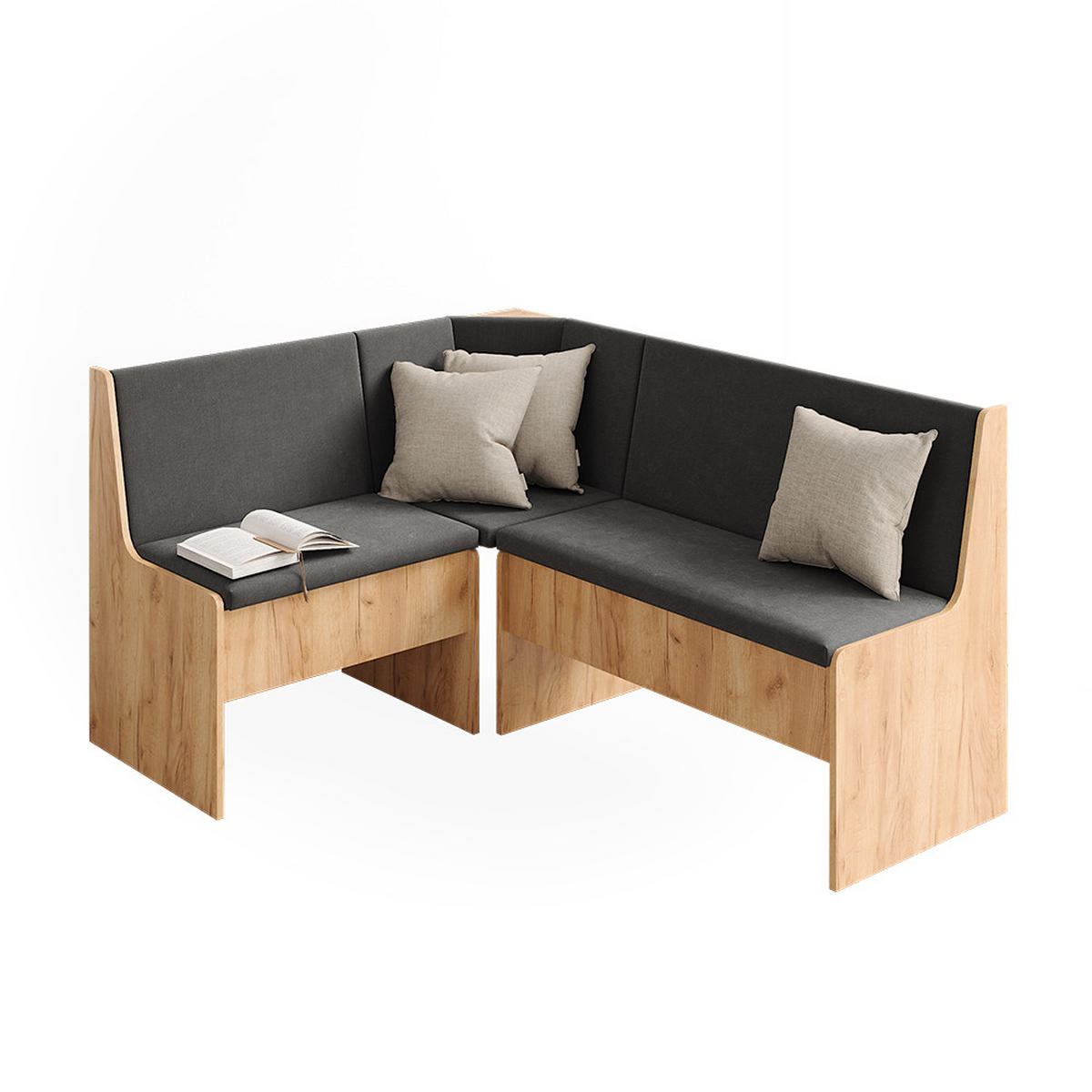 LAVICE DO JÍDELNY DO ROHU Ramon Zlatý mocný dub - medově dubová, kompozitní dřevo (150/80.5/51cm) - Vicco