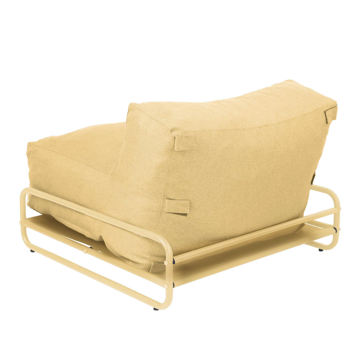 LOUNGESESSEL, hellgelb - Gelb, Textil (97/77/97cm) - Oviala