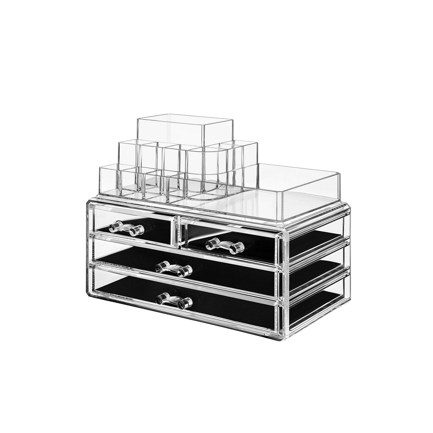 KOSMETIK-ORGANIZER JUBA - Transparent, Kunststoff (23.5/18.7/14cm) - Hansiro