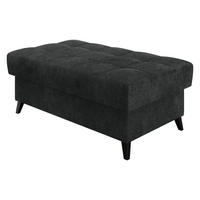 POLSTERHOCKER Nord - Anthrazit/Schwarz, Holz/Textil (106/44/67cm) - MIRJAN24