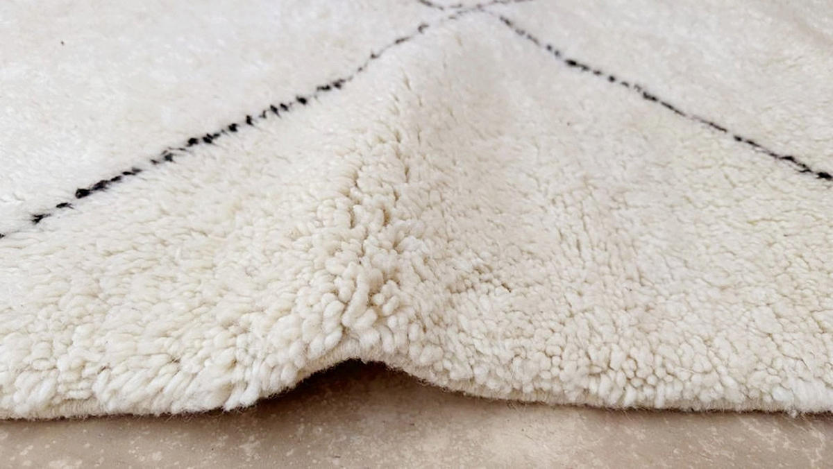 BERBERTEPPICH aus Marokko aus reiner Wolle 200x 300 cm - Beige, Naturmaterialien (200/300cm) - AFK Living