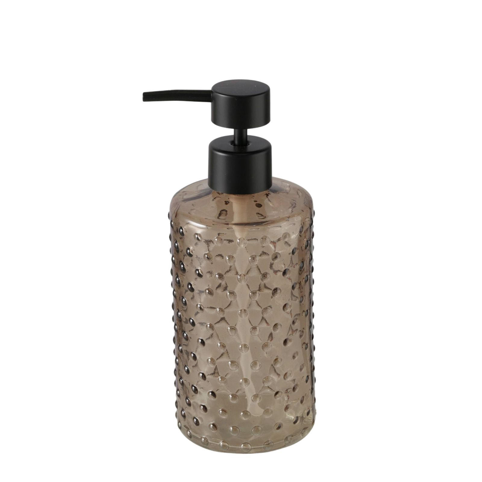 SEIFENSPENDER aus Glas Bruka 500 ml 8,8/8,8/20,2 cm - Braun, Glas (8.8/20.2/8.8cm) - Boltze Home
