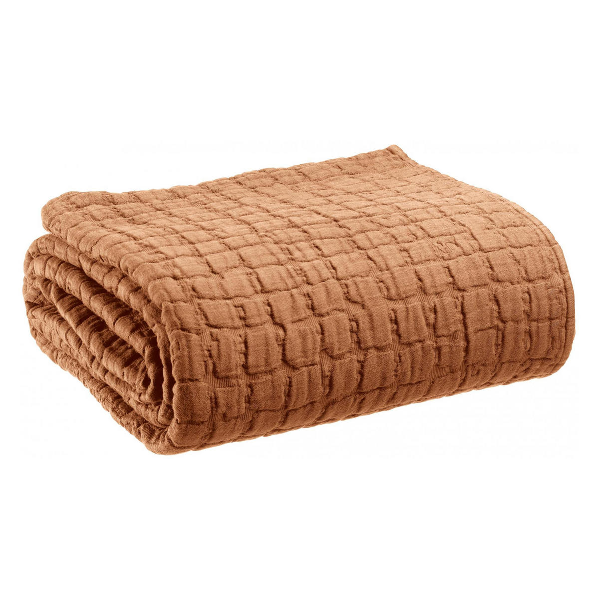 TAGESDECKE Swami mokka 240 x 260 cm - Mokka, Textil (240/260cm) - Vivaraise