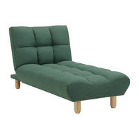 RECAMIERE mit Schlaffunktion - 1 -Sitzer - Polyester - grün - ESTEBAN - Grün, Textil (84/87/165cm) - Vente-Unique