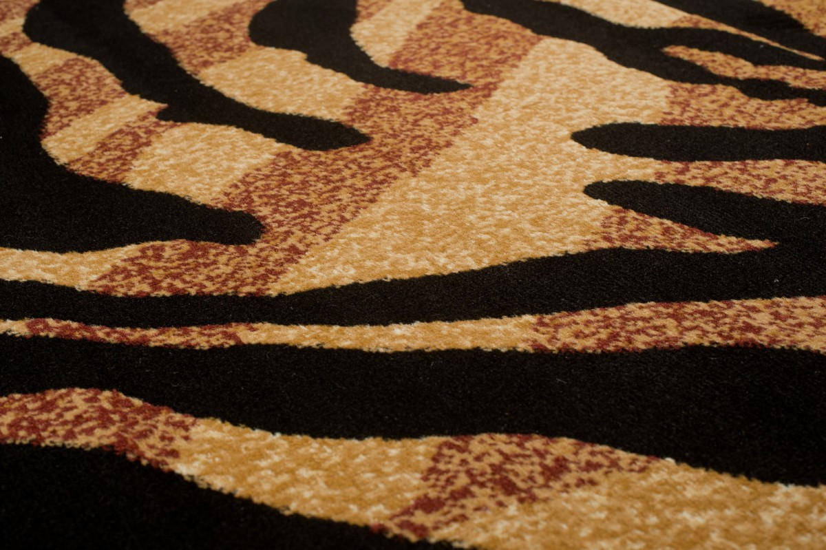 TEPPICH ATLAS Braun Schwarz 180/250 cm - Schwarz/Braun, Textil (180/250cm) - Tapiso