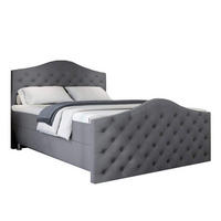 BOXBETT Roma Bonellfederkern inkl. 7-Zonen Topper T-30 mit Bettkasten - Grau, Holz/Holzwerkstoff (200/200cm) - Best For Home