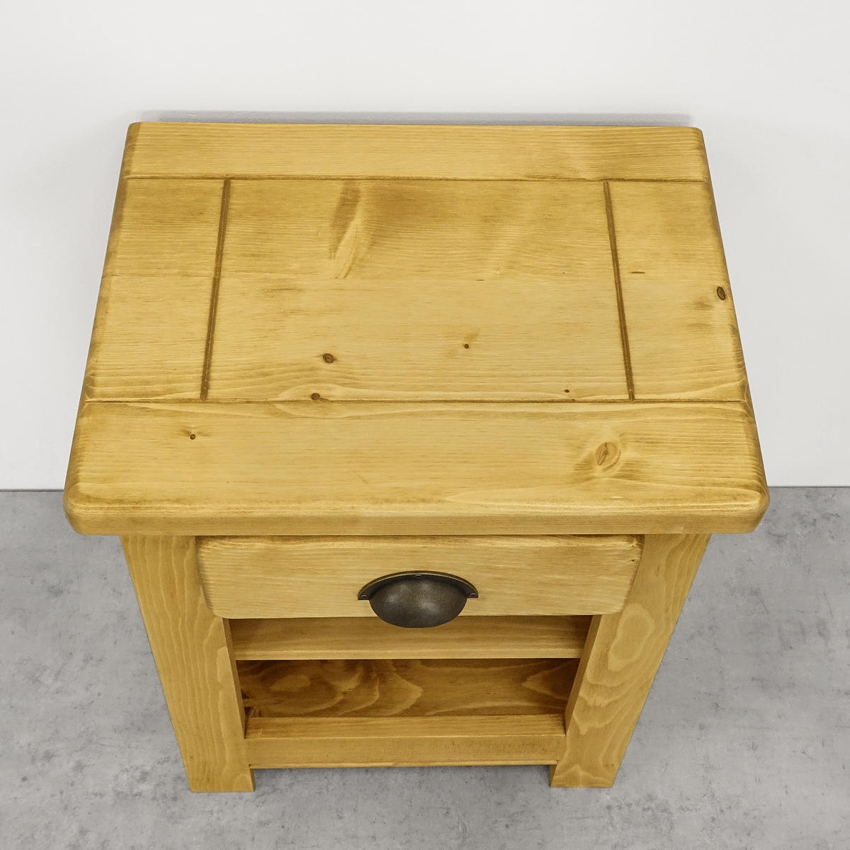 NACHTTISCH aus Massivholz VINTAGE - Honig, Holz (46/60/35cm) - Seart