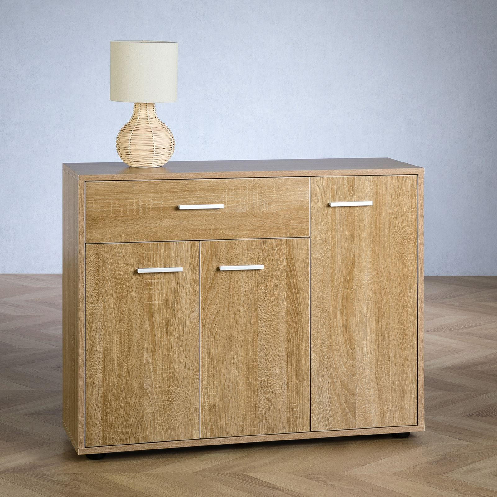 KOMMODE ESTELLE - Sonoma Eiche, Holzwerkstoff (88/70/30cm) - CARO-Möbel