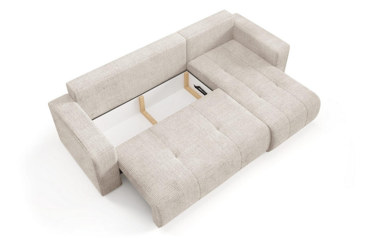 ECKSOFA mit Schlaffunktion Grau Anthrazit - Grau, Textil (244/145cm) - Furnisell