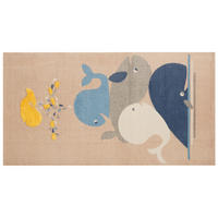 KINDERTEPPICH 150/80 cm Seai - Beige, Textil (80/150cm) - Beliani