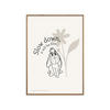 POSTER mit Rahmen Disney - Disney's Eeyore Slow Down - Eichefarben/Beige, Holz/Papier (70/100cm) - Poster&Frame